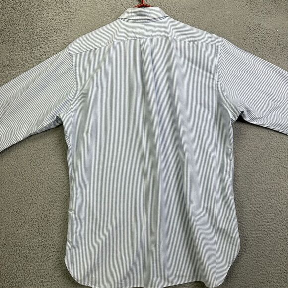 Ralph Lauren Blue and White Striped Casual Button Down Shirt - Picture 3 of 11